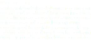 Wine making: Starting with hand-selected albariño grapes from our own vineyard, we obtained the free-run juice which, after its fining process via static decanting, fermented with local yeast under controlled temperature.
Once finalized the alcoholic fermentation, the wine remained over its lees during 4 months, developing during this period a partial malolactic fermentation.